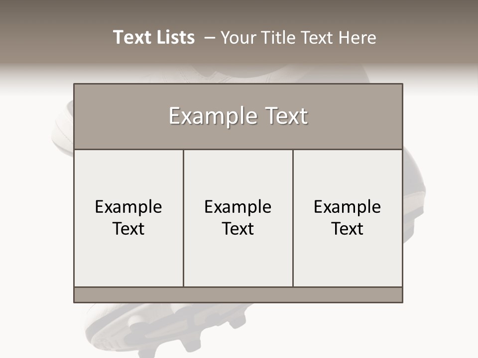 Competition Product Shoelace PowerPoint Template