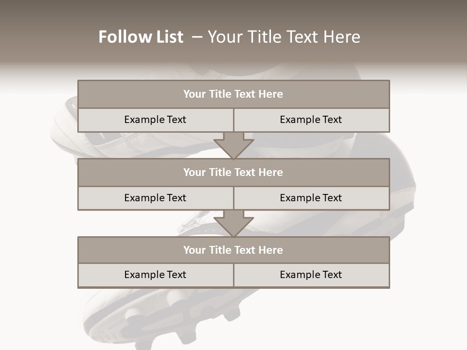 Competition Product Shoelace PowerPoint Template