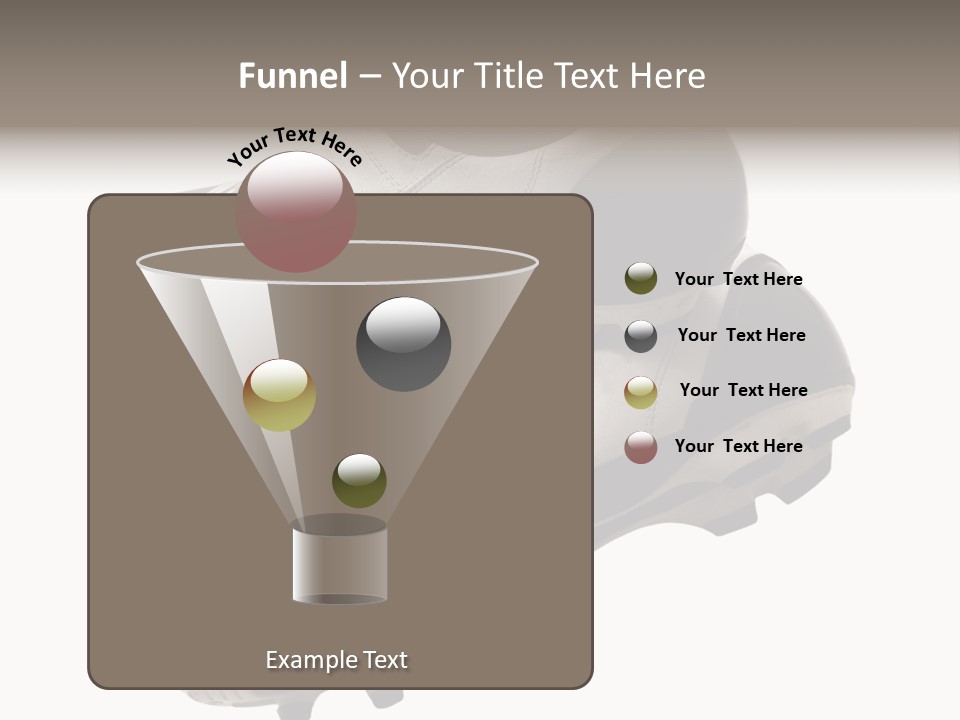 Competition Product Shoelace PowerPoint Template