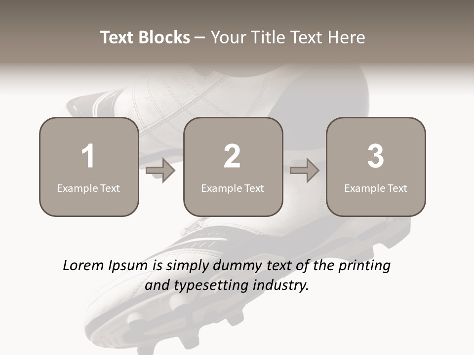 Competition Product Shoelace PowerPoint Template