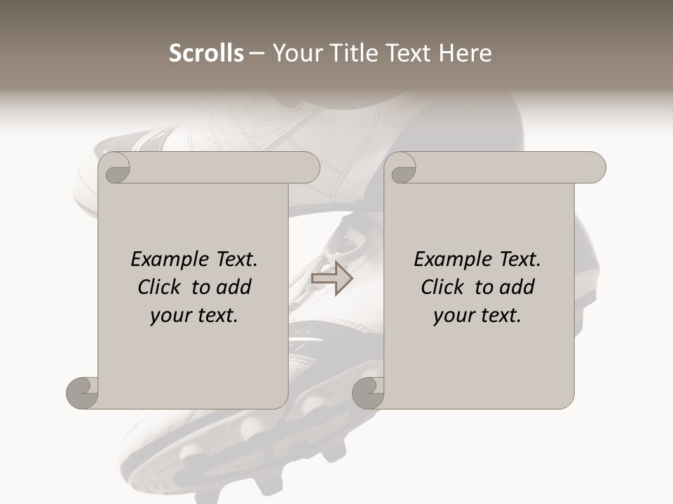Competition Product Shoelace PowerPoint Template