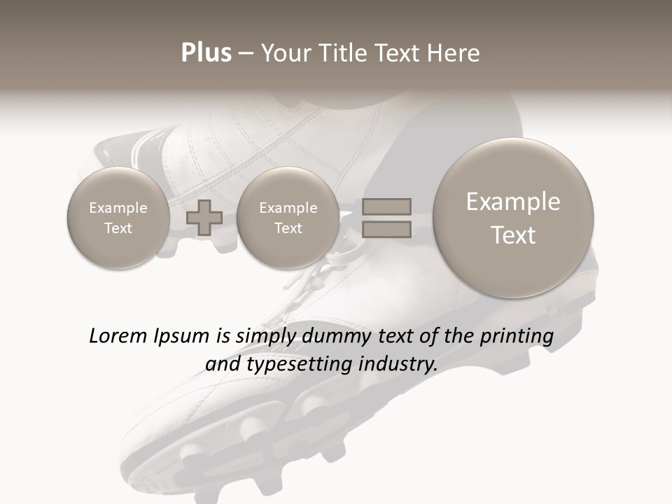 Competition Product Shoelace PowerPoint Template