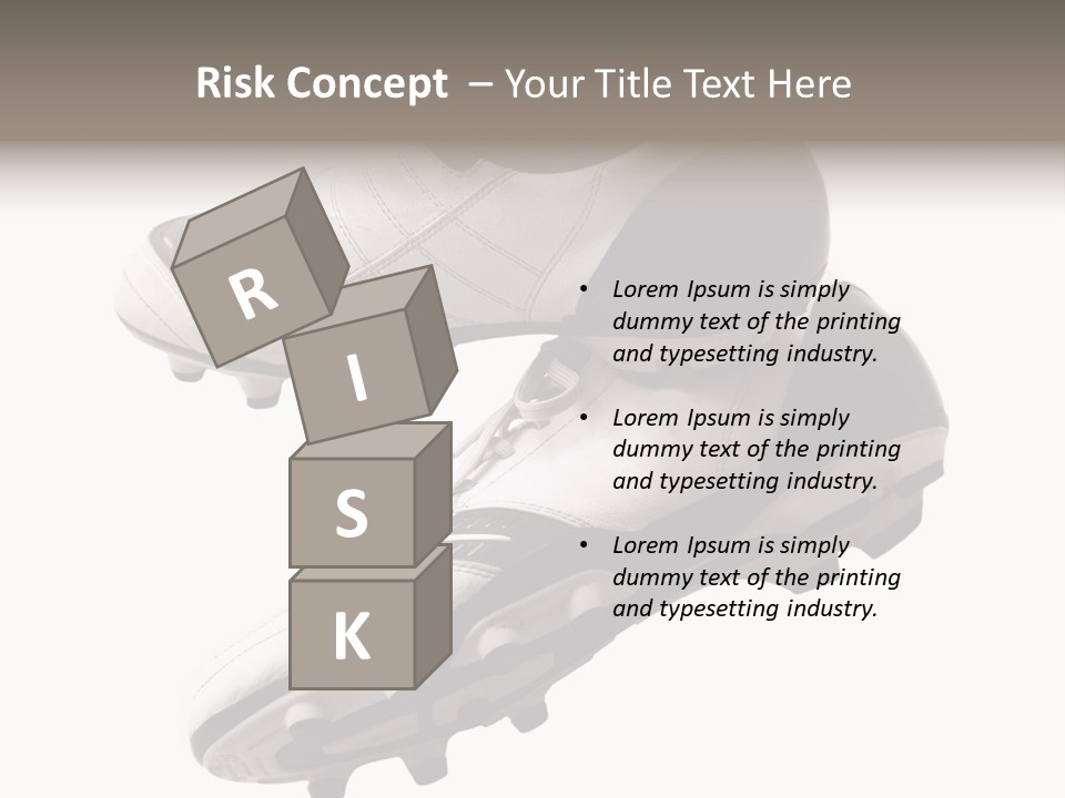 Competition Product Shoelace PowerPoint Template