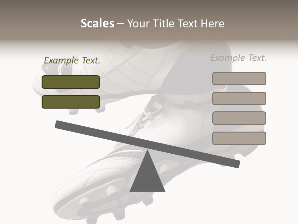Competition Product Shoelace PowerPoint Template