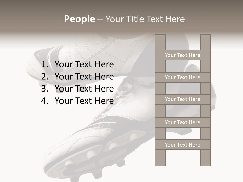 Competition Product Shoelace PowerPoint Template
