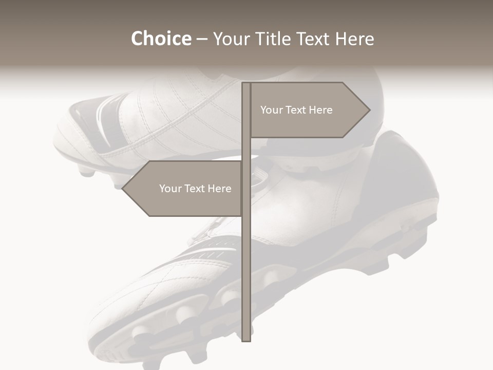 Competition Product Shoelace PowerPoint Template