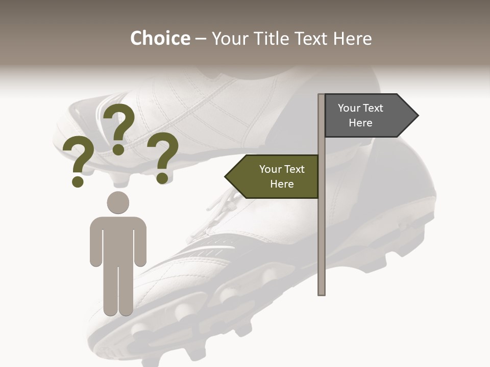 Competition Product Shoelace PowerPoint Template