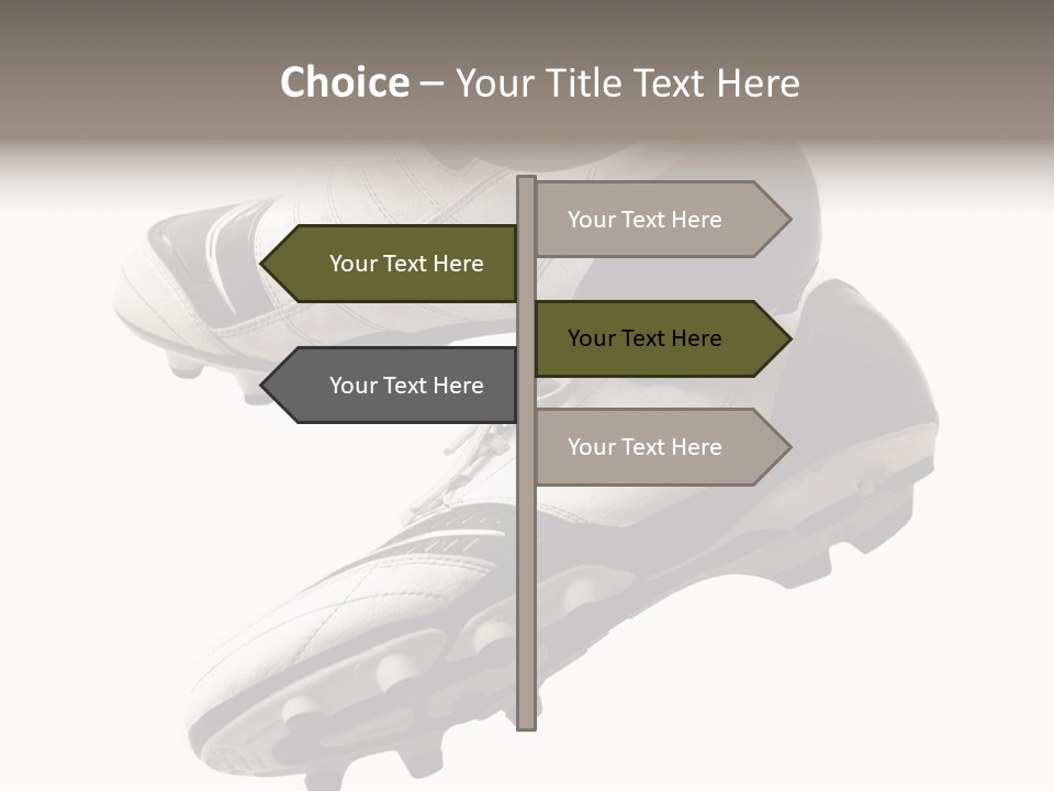 Competition Product Shoelace PowerPoint Template