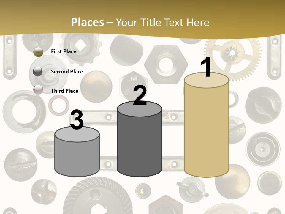 Cogwheel Background Rusty PowerPoint Template