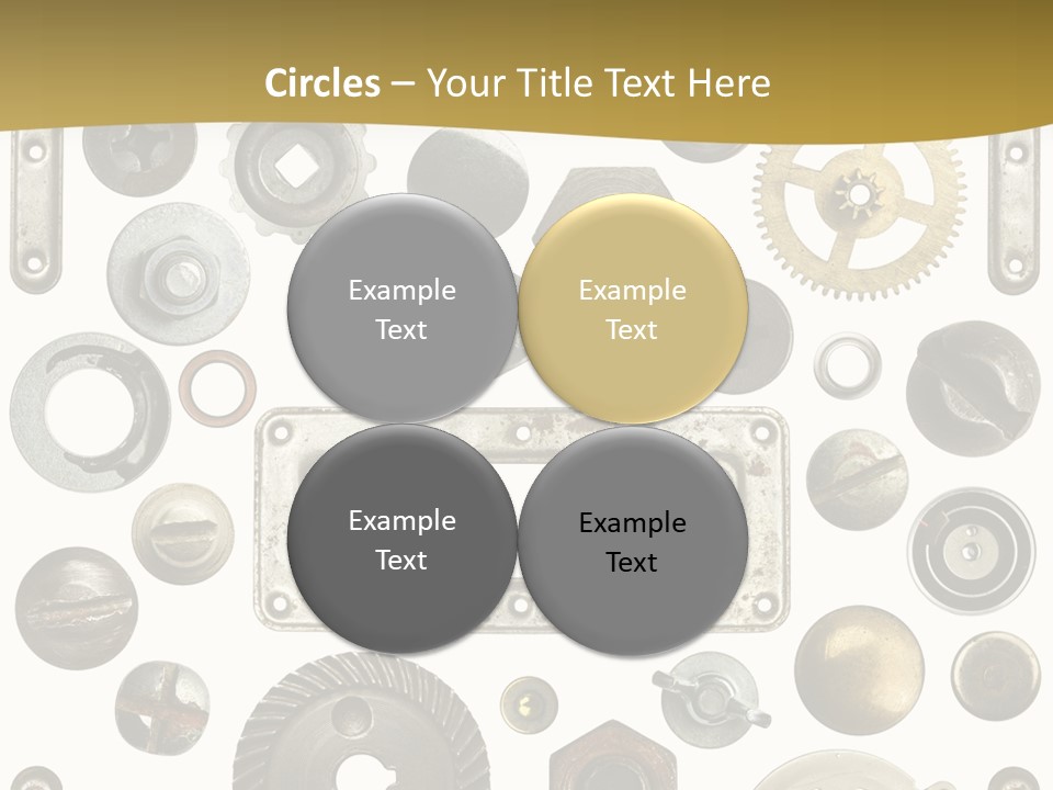 Cogwheel Background Rusty PowerPoint Template