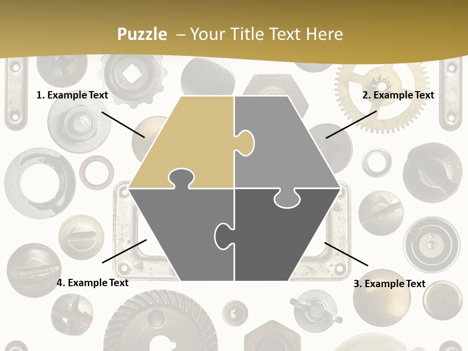 Cogwheel Background Rusty PowerPoint Template