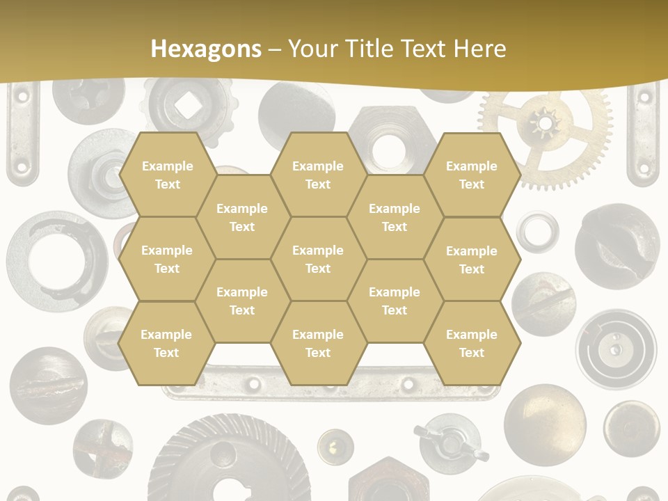 Cogwheel Background Rusty PowerPoint Template