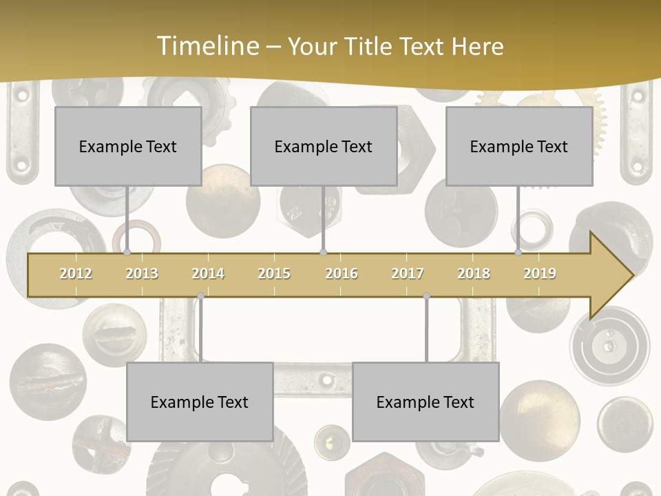 Cogwheel Background Rusty PowerPoint Template