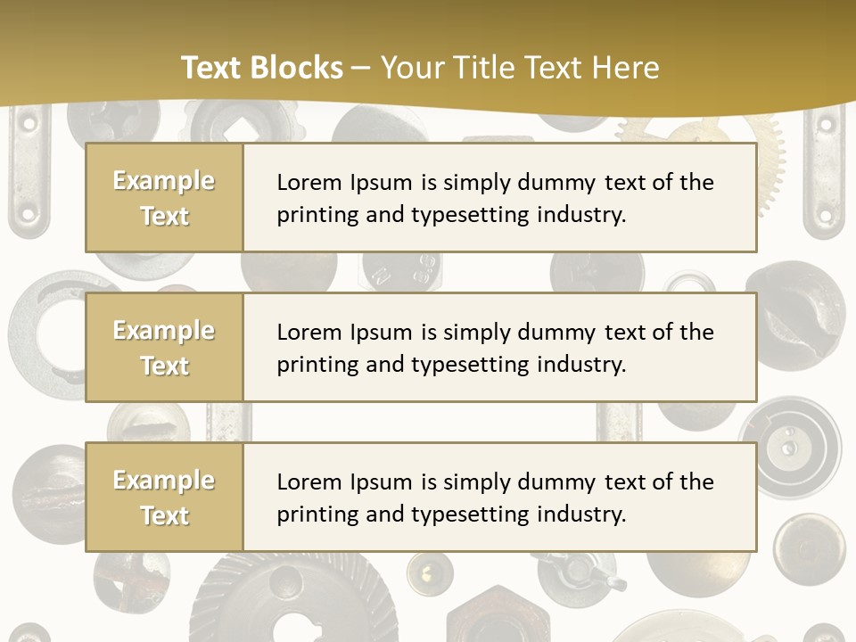 Cogwheel Background Rusty PowerPoint Template