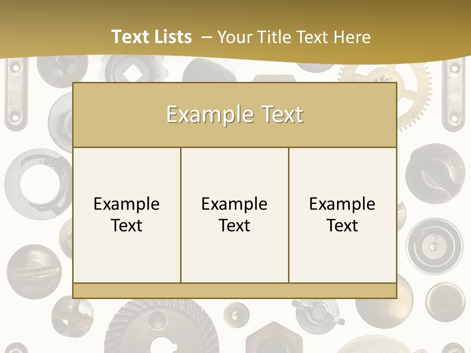 Cogwheel Background Rusty PowerPoint Template