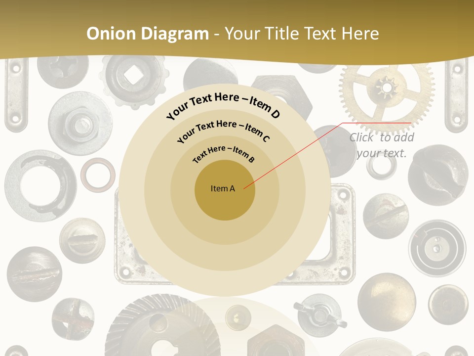 Cogwheel Background Rusty PowerPoint Template