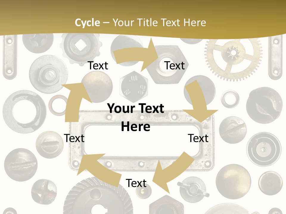 Cogwheel Background Rusty PowerPoint Template
