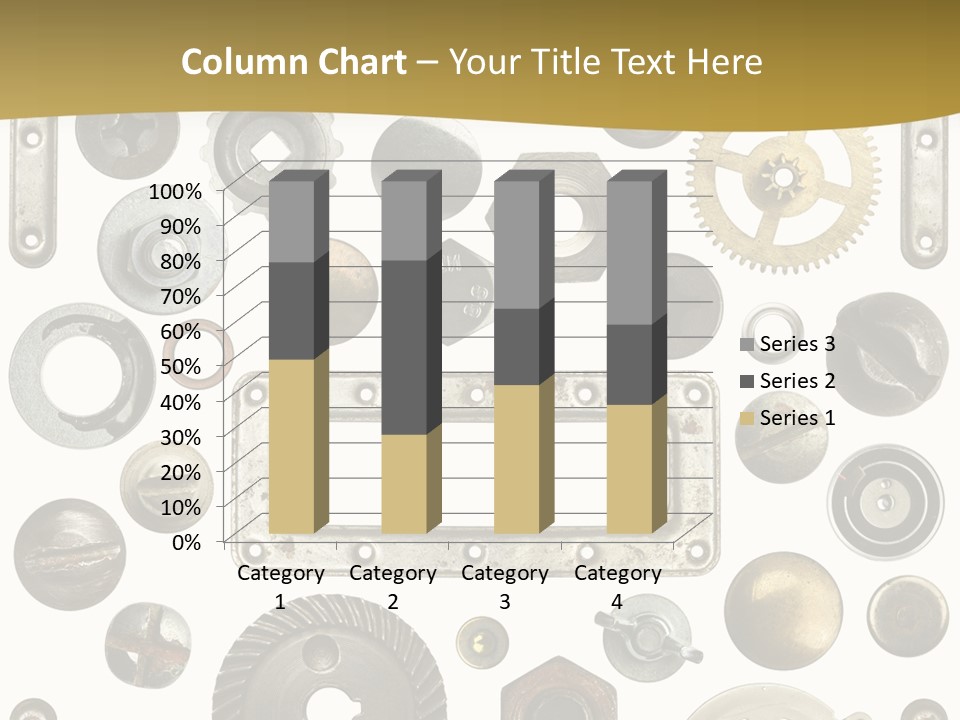 Cogwheel Background Rusty PowerPoint Template