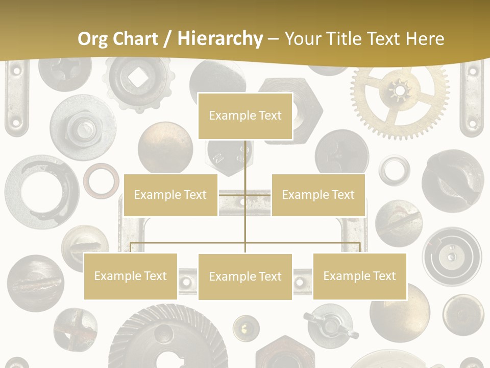 Cogwheel Background Rusty PowerPoint Template