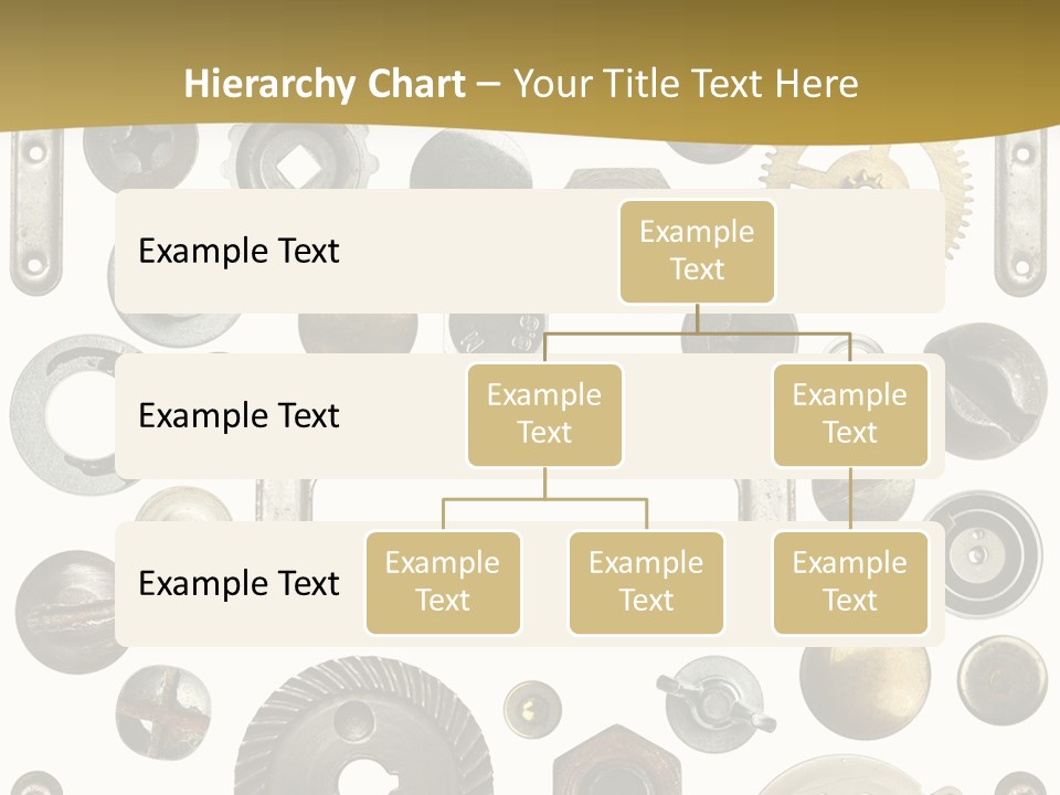 Cogwheel Background Rusty PowerPoint Template