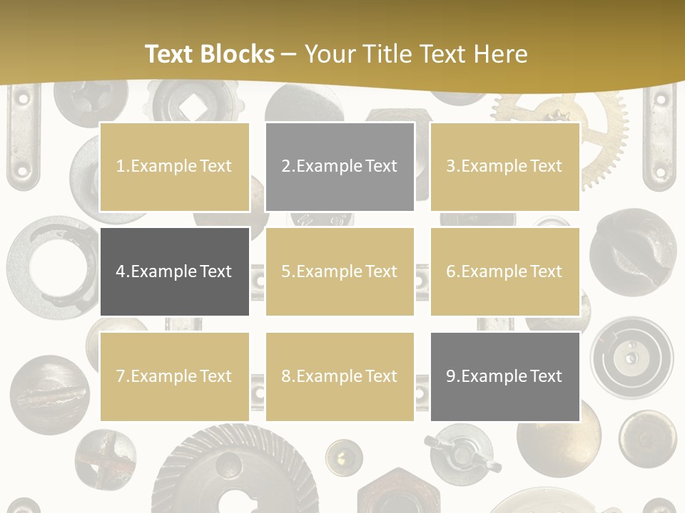 Cogwheel Background Rusty PowerPoint Template