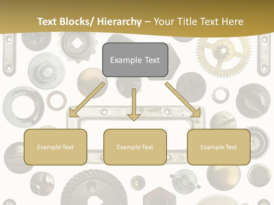 Cogwheel Background Rusty PowerPoint Template