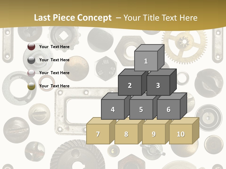 Cogwheel Background Rusty PowerPoint Template