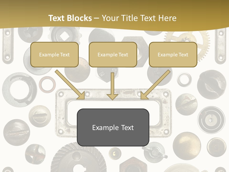 Cogwheel Background Rusty PowerPoint Template