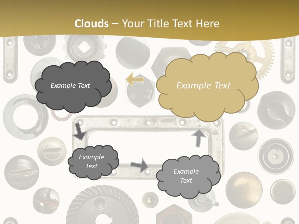 Cogwheel Background Rusty PowerPoint Template