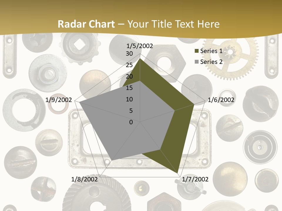 Cogwheel Background Rusty PowerPoint Template