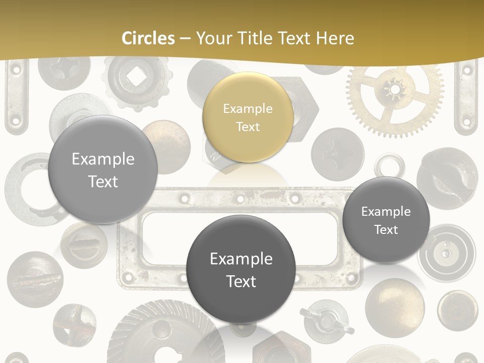 Cogwheel Background Rusty PowerPoint Template