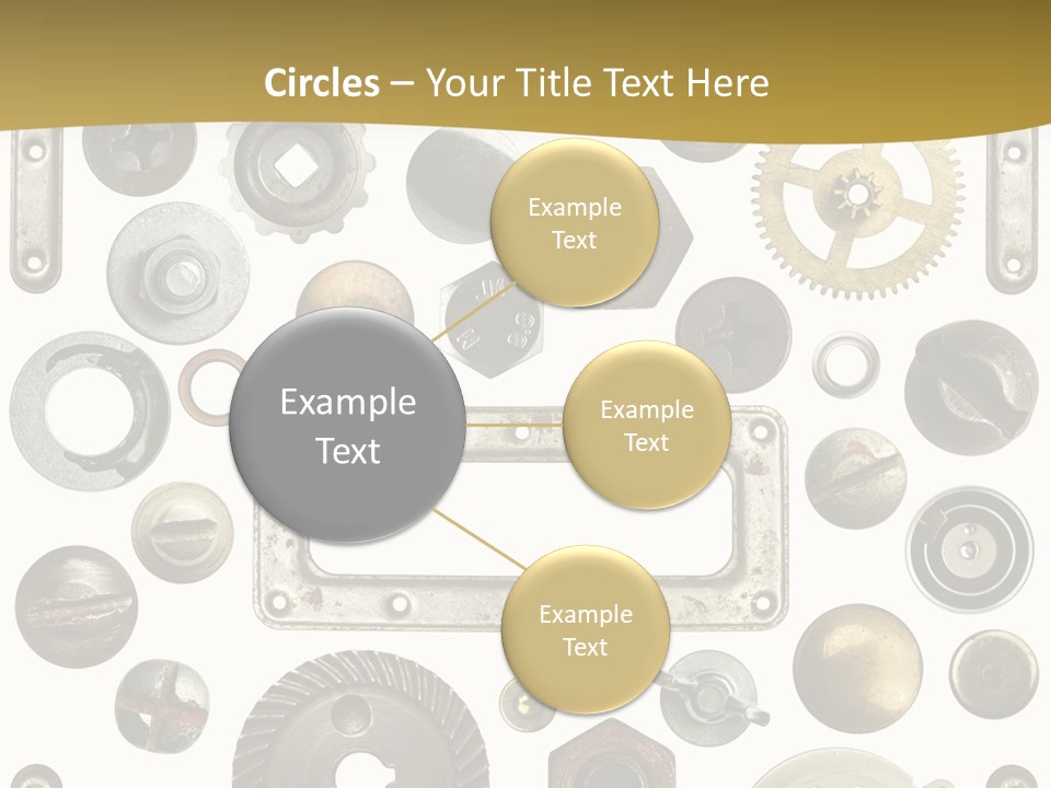 Cogwheel Background Rusty PowerPoint Template