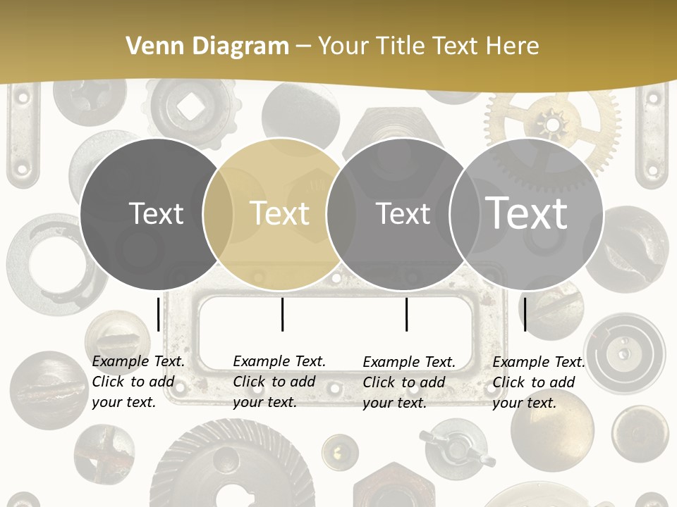 Cogwheel Background Rusty PowerPoint Template