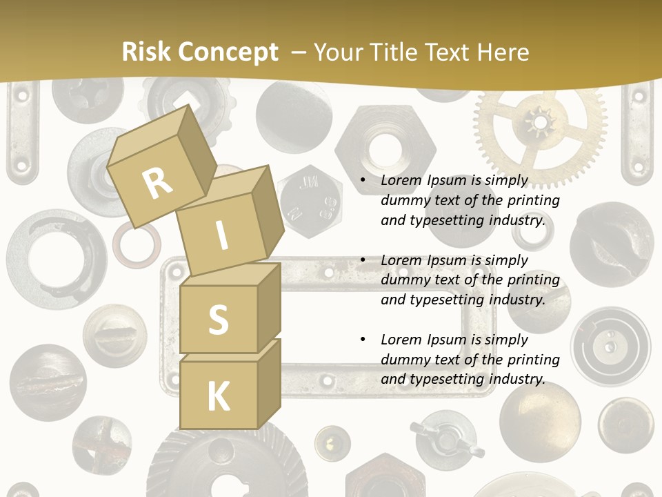 Cogwheel Background Rusty PowerPoint Template