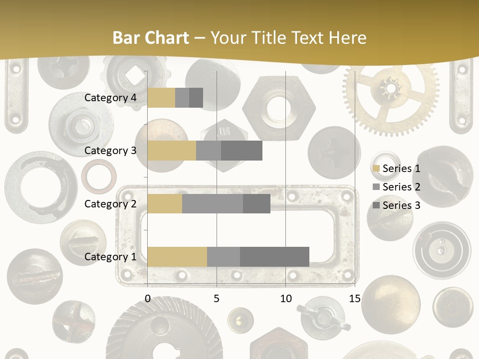 Cogwheel Background Rusty PowerPoint Template