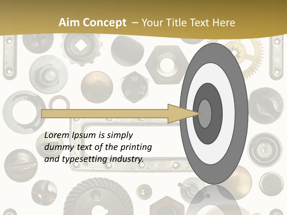 Cogwheel Background Rusty PowerPoint Template