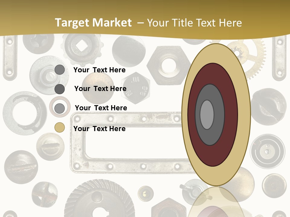 Cogwheel Background Rusty PowerPoint Template