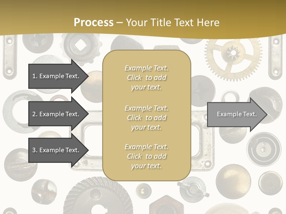 Cogwheel Background Rusty PowerPoint Template