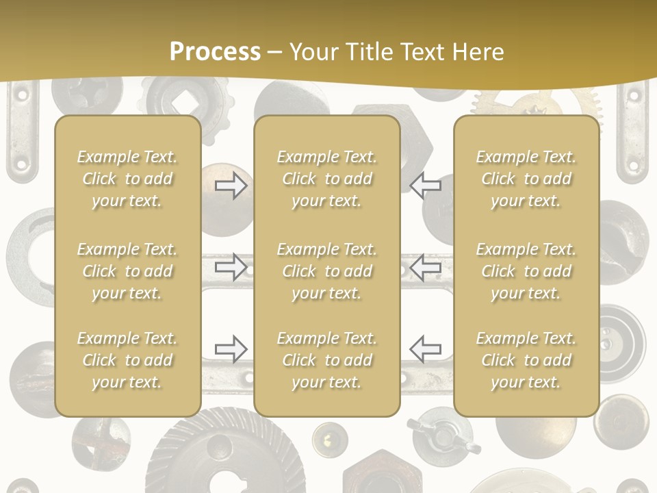 Cogwheel Background Rusty PowerPoint Template