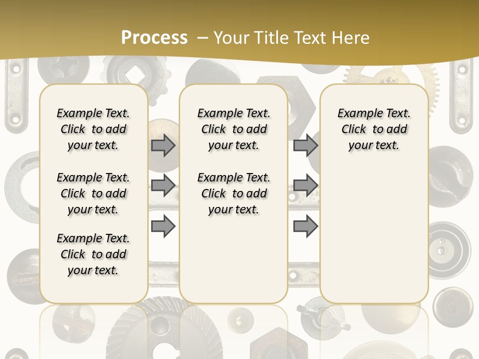 Cogwheel Background Rusty PowerPoint Template