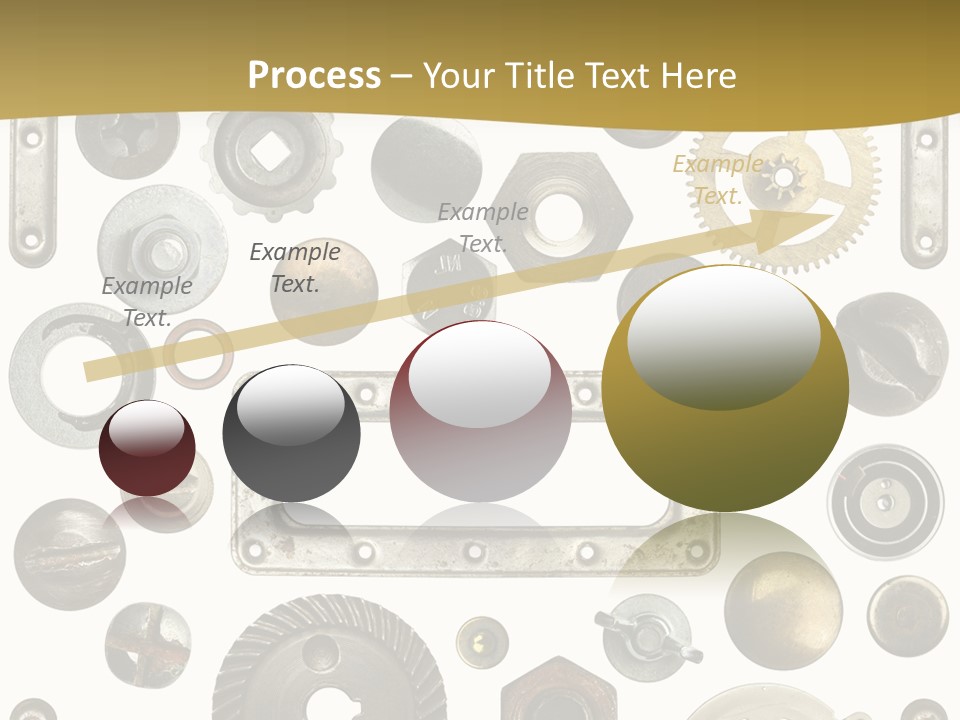 Cogwheel Background Rusty PowerPoint Template