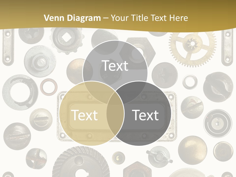 Cogwheel Background Rusty PowerPoint Template