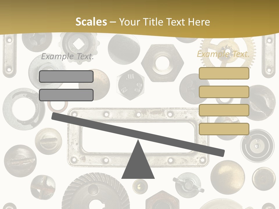 Cogwheel Background Rusty PowerPoint Template