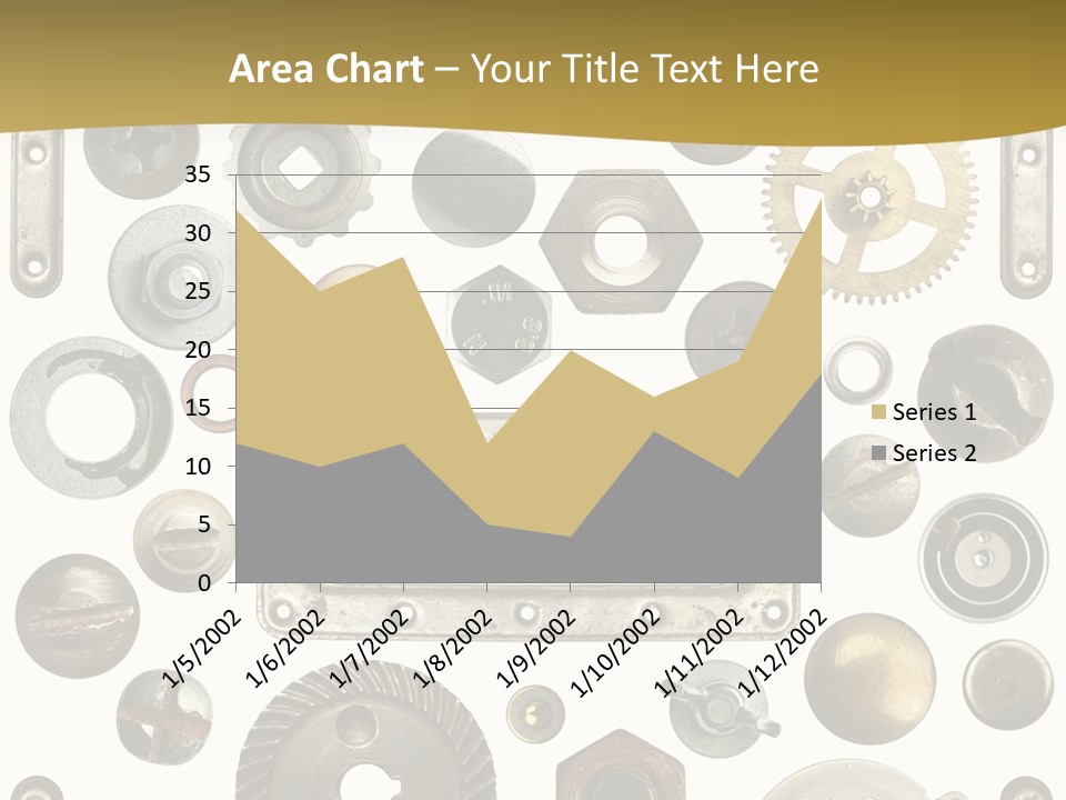 Cogwheel Background Rusty PowerPoint Template
