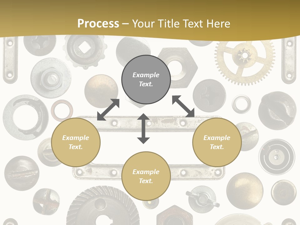 Cogwheel Background Rusty PowerPoint Template