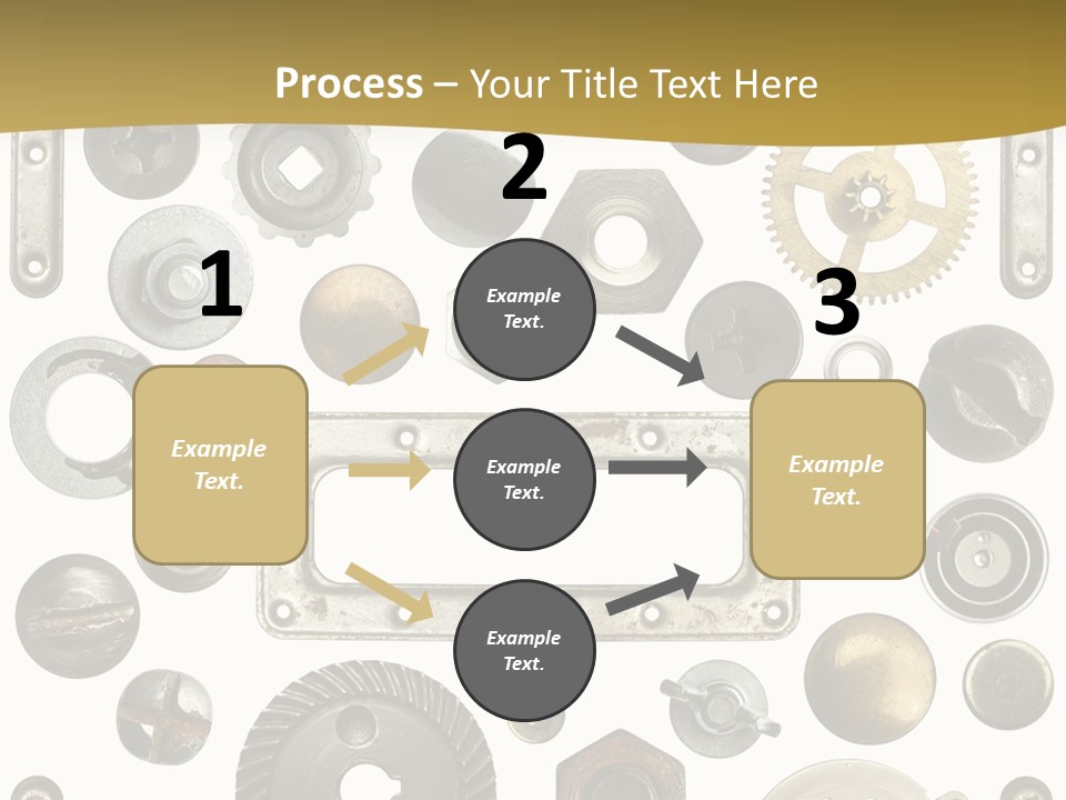 Cogwheel Background Rusty PowerPoint Template