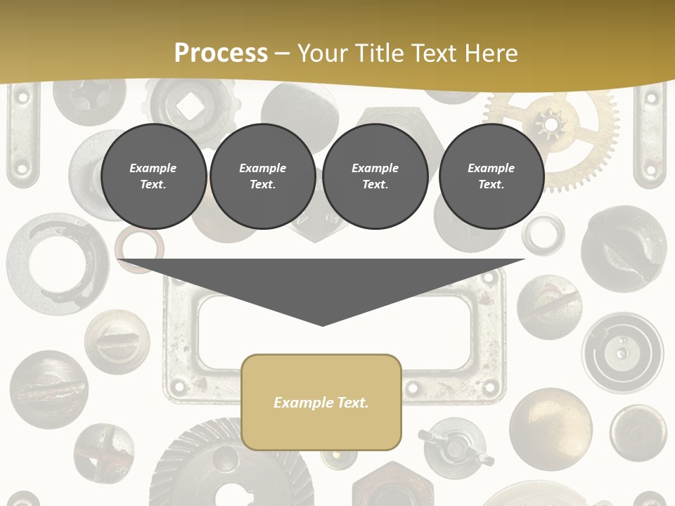 Cogwheel Background Rusty PowerPoint Template