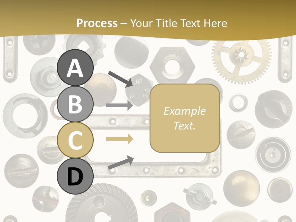 Cogwheel Background Rusty PowerPoint Template