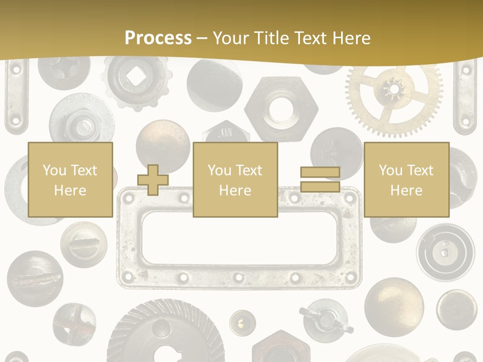 Cogwheel Background Rusty PowerPoint Template