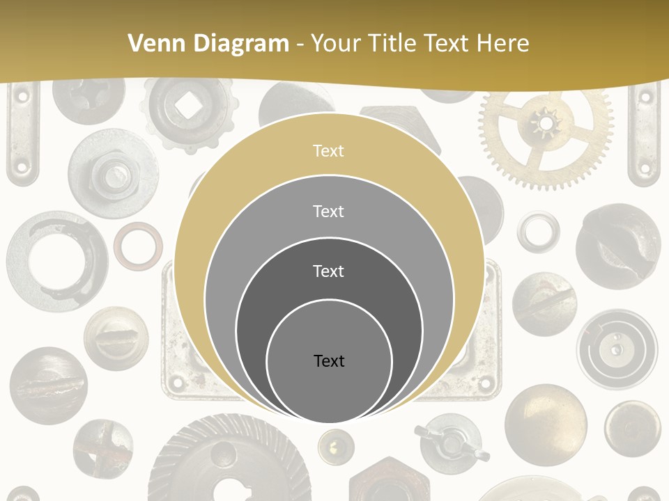 Cogwheel Background Rusty PowerPoint Template